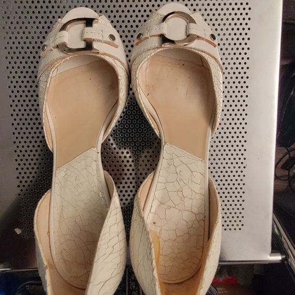 Dior Shoe White Snakeskin Peep Toe C D Initial - Picture 2 of 16